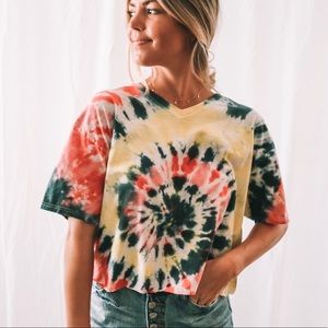 Tie dye crop top